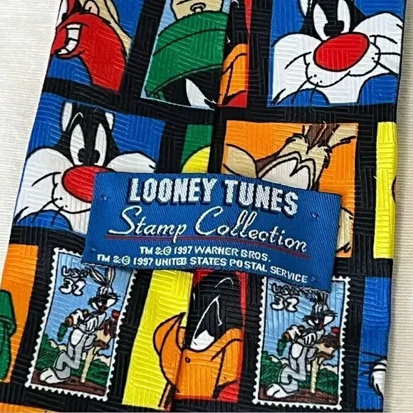 Looney Tunes 1997 Postal Service vintage neck tie - Picture 3 of 3